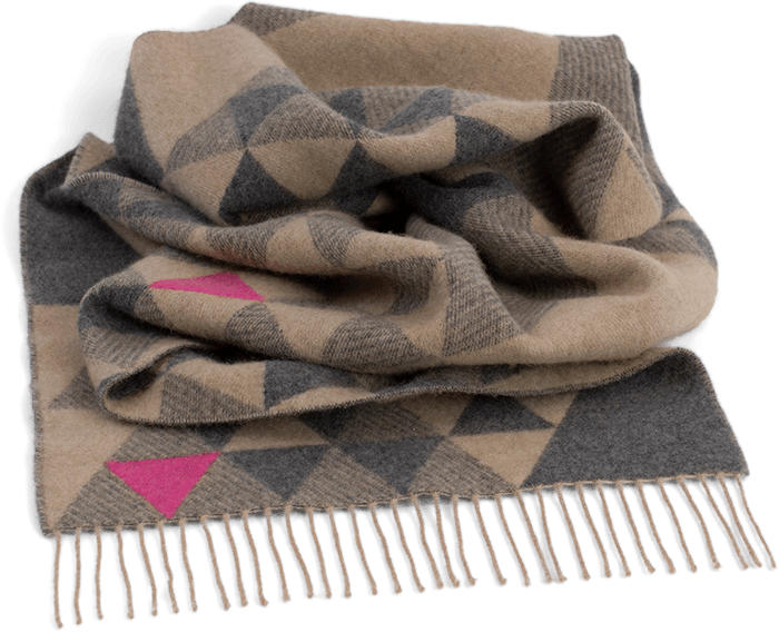 SCARPIA N°1 - Grey, Beige & Fuchsia